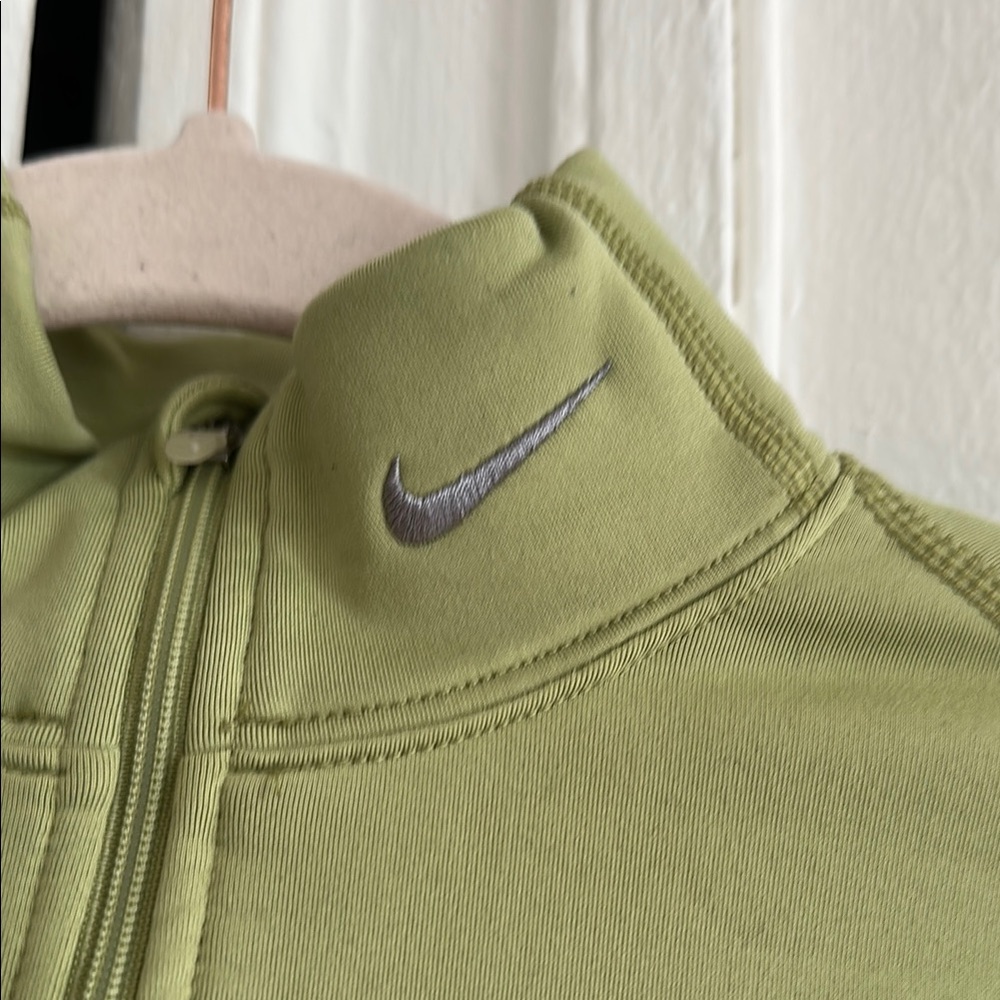 Nike Olive Green Half-Zip Pullover - Picture 2 of 5